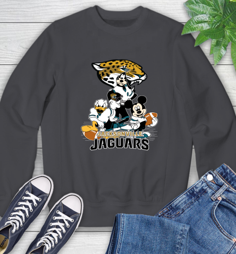 NFL Jacksonville Jaguars Mickey Mouse Donald Duck Goofy Football Shirt Sweatshirt 6