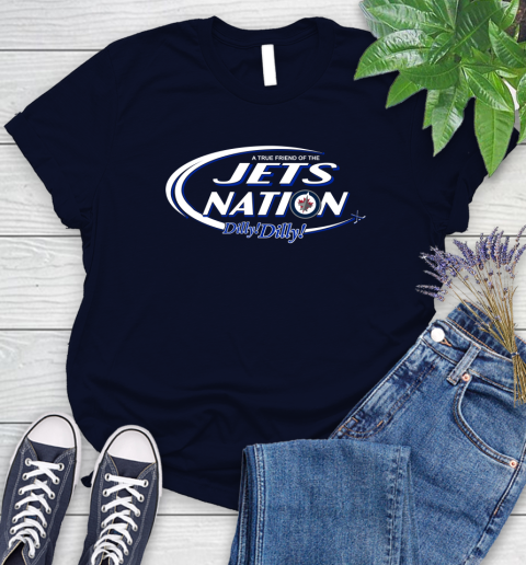 NHL A True Friend Of The Winnipeg Jets Dilly Dilly Hockey Sports Women's T-Shirt 2