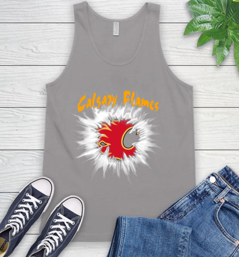 Calgary Flames NHL Hockey Adoring Fan Rip Sports Tank Top 3