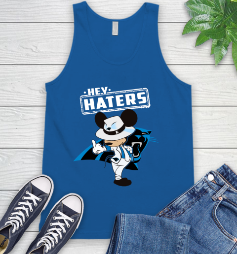NFL Hey Haters Mickey Football Sports Carolina Panthers Tank Top 4