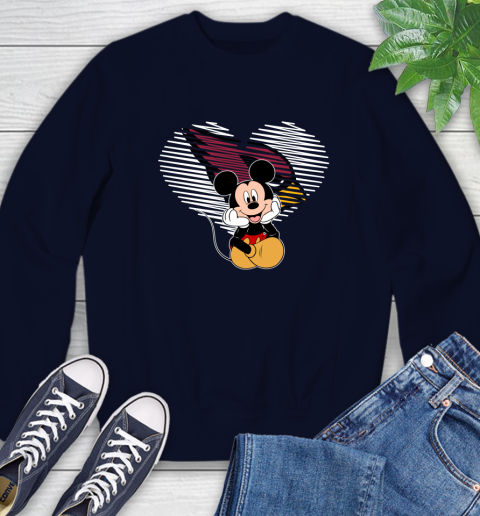 NFL Arizona Cardinals The Heart Mickey Mouse Disney Football T Shirt_000 Sweatshirt 2