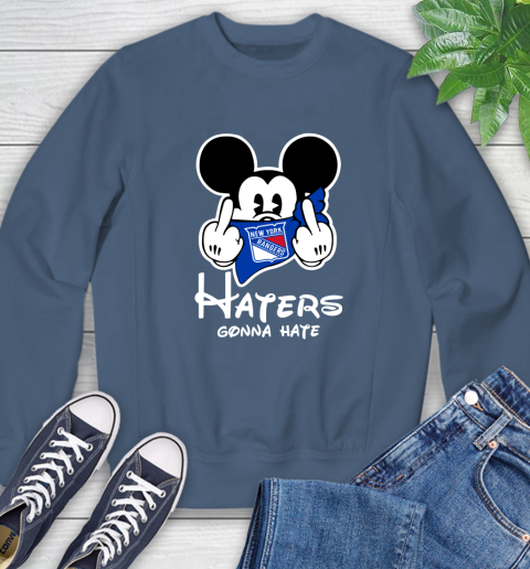 NHL New York Rangers Haters Gonna Hate Mickey Mouse Disney Hockey T Shirt Sweatshirt 8