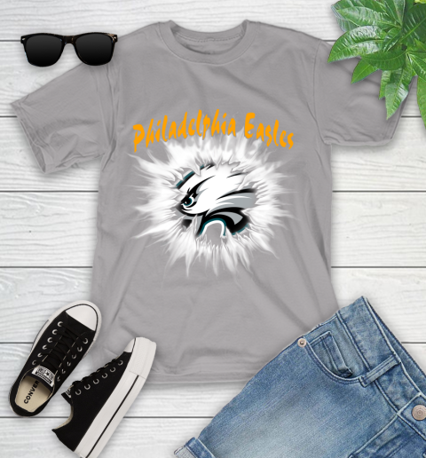 Philadelphia Eagles NFL Football Adoring Fan Rip Sports Youth T-Shirt 4