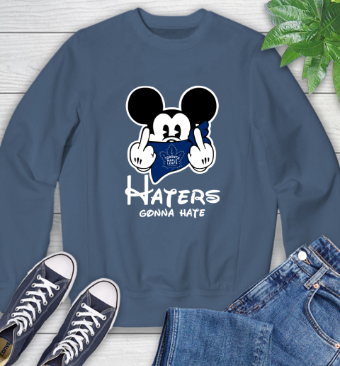 NHL Toronto Maple Leafs Haters Gonna Hate Mickey Mouse Disney Hockey T Shirt Sweatshirt 8