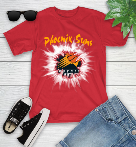 Phoenix Suns NBA Basketball Rip Sports Youth T-Shirt 13
