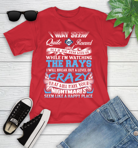 Tampa Bay Rays MLB Baseball Don't Mess With Me While I'm Watching My Team Youth T-Shirt 13