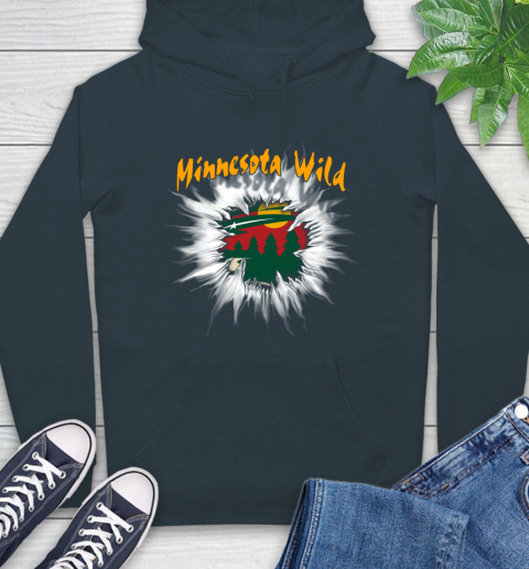 Minnesota Wild NHL Hockey Adoring Fan Rip Sports Hoodie 7