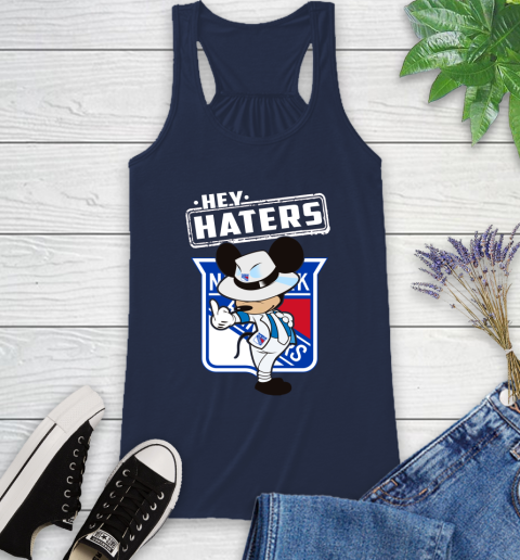 NHL Hey Haters Mickey Hockey Sports New York Rangers Racerback Tank 9