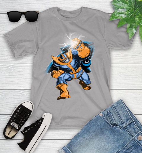 Carolina Panthers NFL Football Thanos Avengers Infinity War Marvel Youth T-Shirt 4