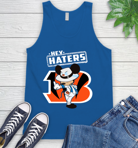 NFL Hey Haters Mickey Football Sports Cincinnati Bengals Tank Top 4