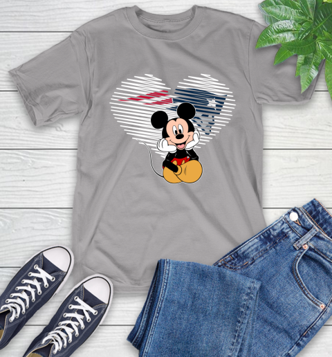 NFL New England Patriots The Heart Mickey Mouse Disney Football T Shirt_000 T-Shirt 6