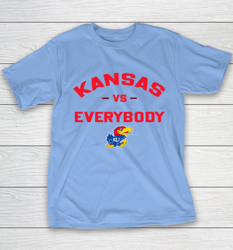 Kansas Jayhawks Vs Everybody Youth T-Shirt 8