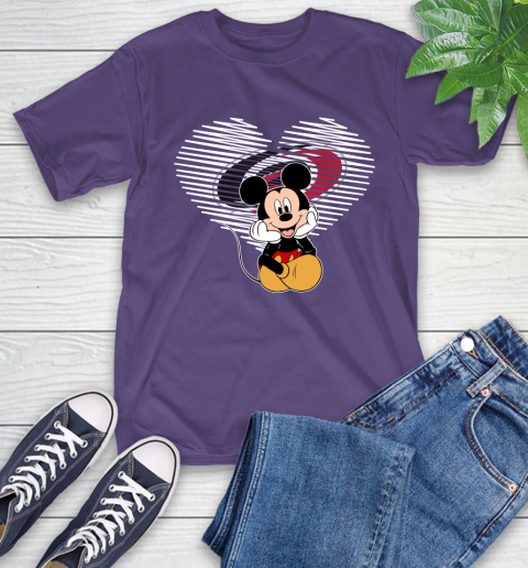 NHL Carolina Hurricanes The Heart Mickey Mouse Disney Hockey T-Shirt 5