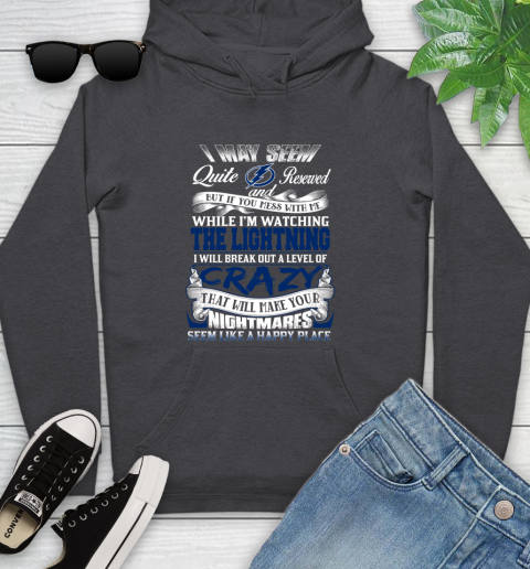 Tampa Bay Lightning NHL Hockey Don't Mess With Me While I'm Watching My Team Youth Hoodie 8