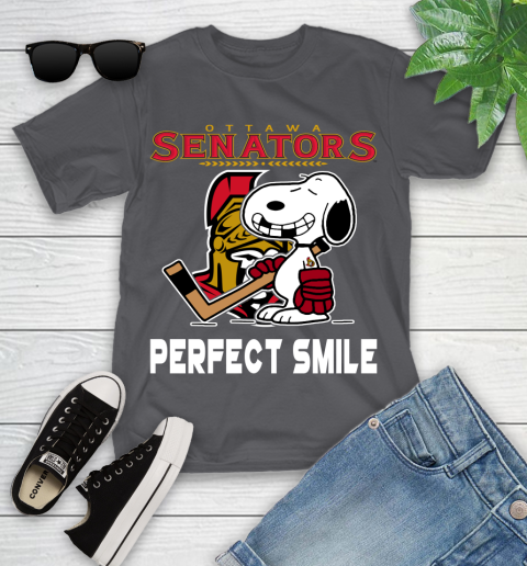 NHL New York Rangers Snoopy Perfect Smile The Peanuts Movie Hockey T Shirt Youth T-Shirt 6