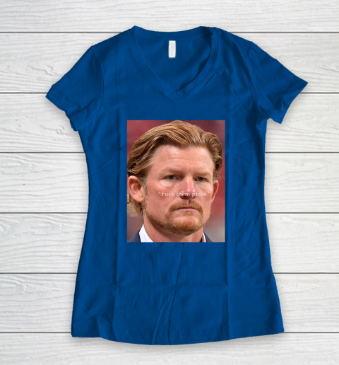 Les Snead Shirt FuckTthem Picks Shirt Women's V-Neck T-Shirt 5