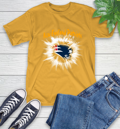 New England Patriots NFL Football Adoring Fan Rip Sports T-Shirt 2