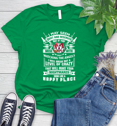 Los Angeles Angels MLB Baseball Don't Mess With Me While I'm Watching My Team Sports Women's T-Shirt 9