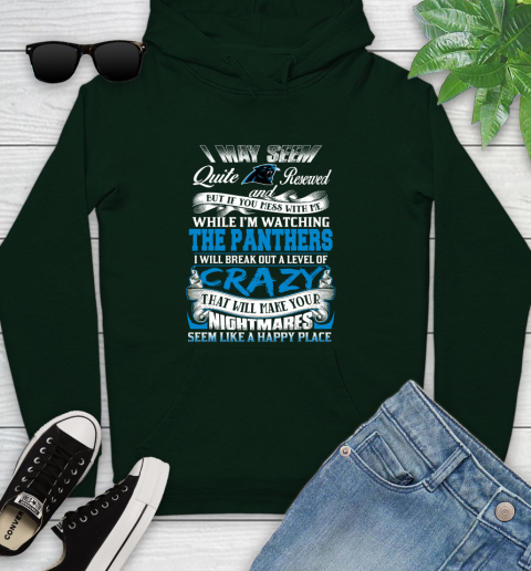Carolina Panthers NFL Football Don't Mess With Me While I'm Watching My Team Youth Hoodie 14