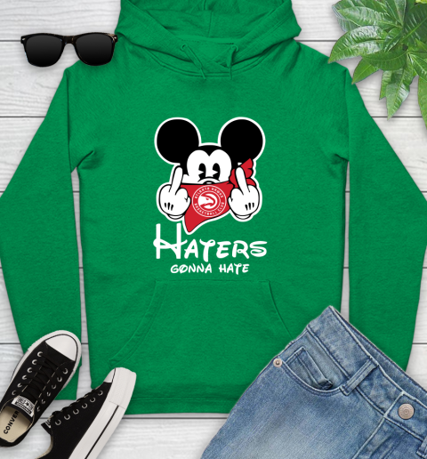 NBA Atlanta Hawks Haters Gonna Hate Mickey Mouse Disney Basketball T Shirt Youth Hoodie 9