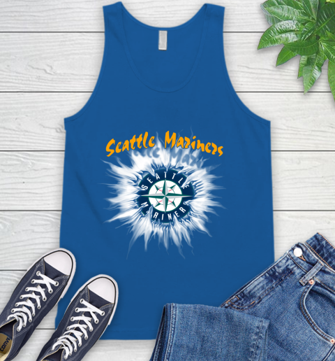 Seattle Mariners MLB Baseball Adoring Fan Rip Sports Tank Top 4