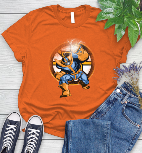 Boston Bruins NHL Hockey Thanos Avengers Infinity War Marvel Women's T-Shirt 3