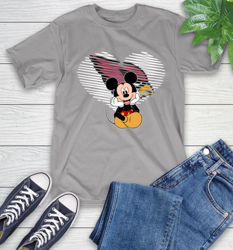 NFL Arizona Cardinals The Heart Mickey Mouse Disney Football T Shirt_000 T-Shirt 6