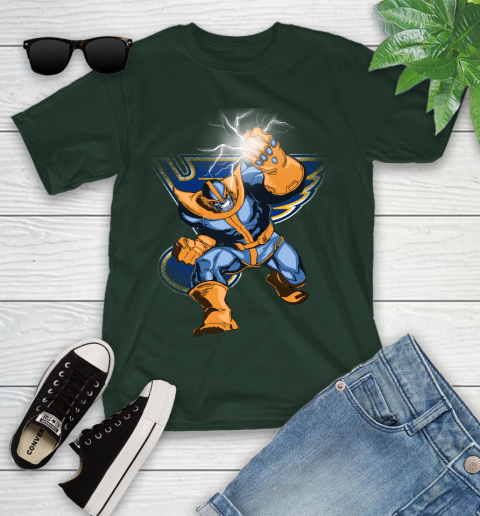 St.Louis Blues NHL Hockey Thanos Avengers Infinity War Marvel Youth T-Shirt 5