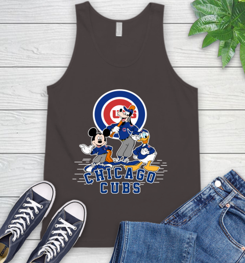 MLB Chicago Cubs Mickey Mouse Donald Duck Goofy Baseball T Shirt Tank Top 6