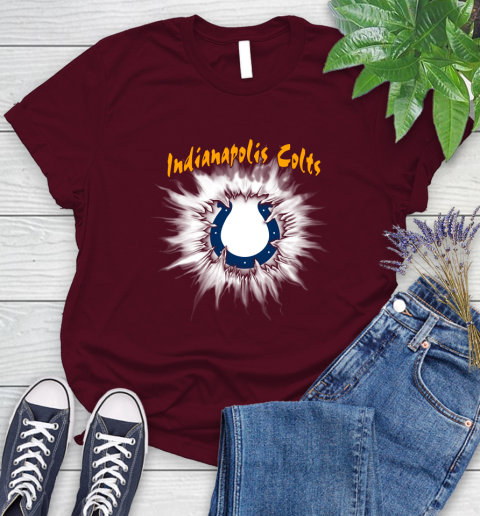 Indianapolis Colts NFL Football Adoring Fan Rip Sports Women's T-Shirt 7
