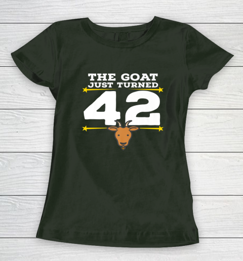 The Goat Just Turned 42 42nd Birthday Goat Women's T-Shirt 11