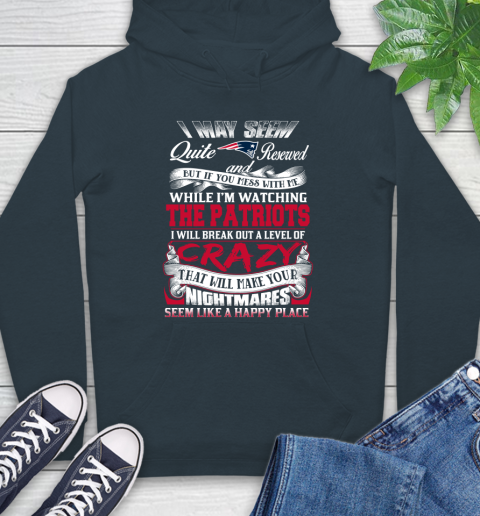 New England Patriots NFL Football Don't Mess With Me While I'm Watching My Team Hoodie 7