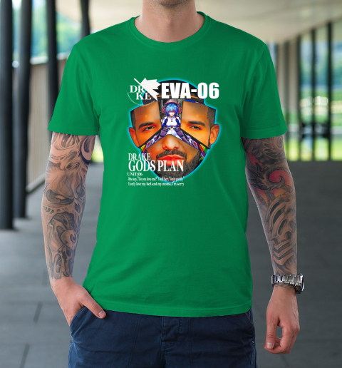 Drake Evangelion Shirt Drake Eva 06 Drake Gods Plan T-Shirt 5