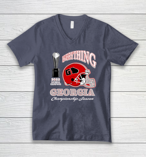 Georgia National Championship V-Neck T-Shirt 12