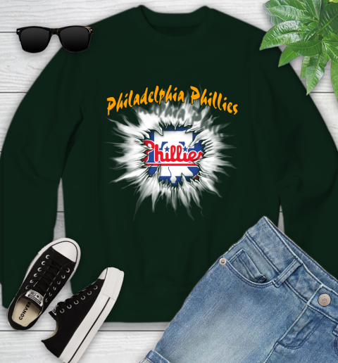 Philadelphia Phillies MLB Baseball Adoring Fan Rip Sports Youth Sweatshirt 9