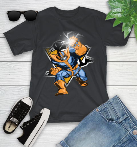 Pittsburgh Penguins NHL Hockey Thanos Avengers Infinity War Marvel Youth T-Shirt