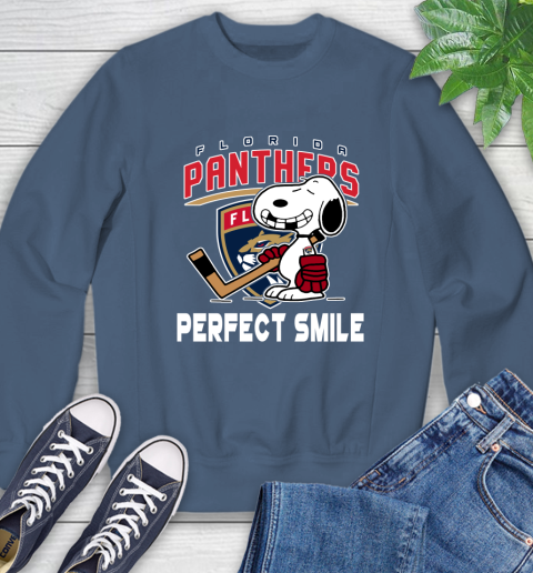 NHL Florida Panthers Snoopy Perfect Smile The Peanuts Movie Hockey T Shirt Sweatshirt 8