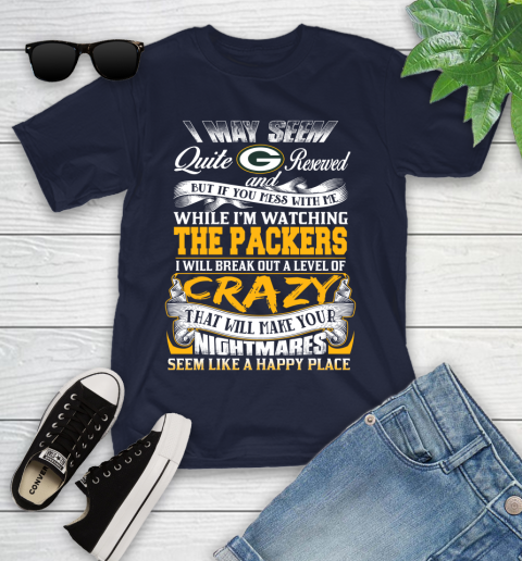 Green Bay Packers NFL Football Don't Mess With Me While I'm Watching My Team Youth T-Shirt 2