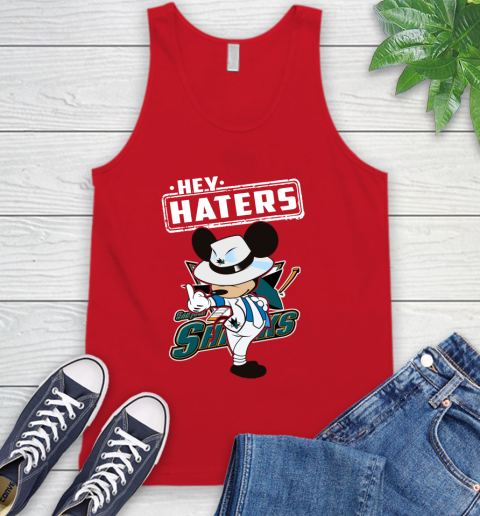 NHL Hey Haters Mickey Hockey Sports San Jose Sharks Tank Top 5