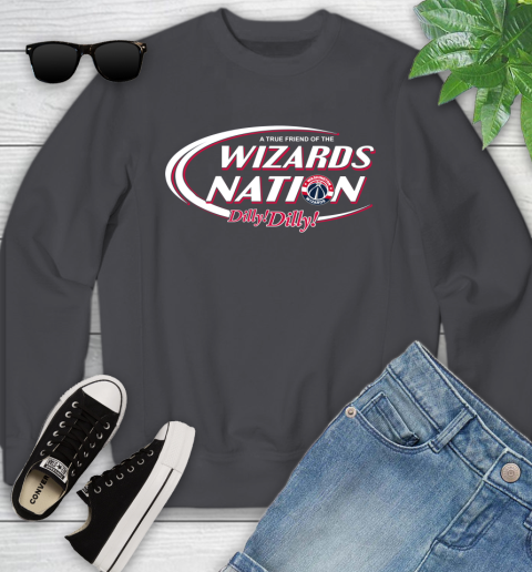 NBA A True Friend Of The Washington Wizards Dilly Dilly Basketball Sports Youth Sweatshirt 5