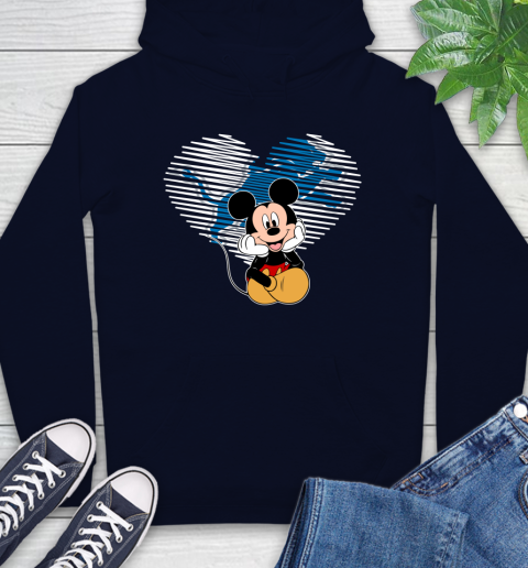 NFL Detroit Lions The Heart Mickey Mouse Disney Football T Shirt_000 Hoodie 3