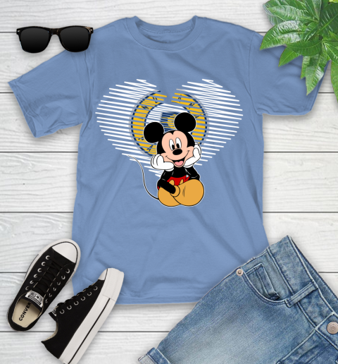 NBA Indiana Pacers The Heart Mickey Mouse Disney Basketball Youth T-Shirt 15