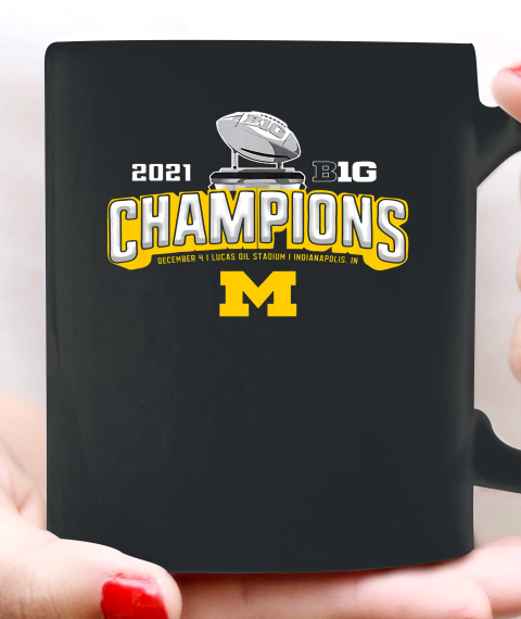 Michigan Big Ten 2021 East Division Champions Ceramic Mug 11oz 1
