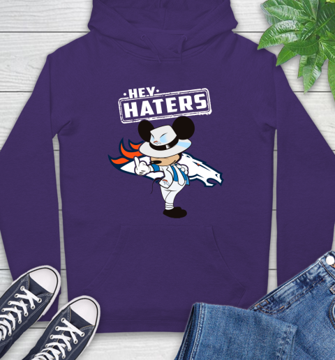 NFL Hey Haters Mickey Football Sports Denver Broncos Hoodie 5