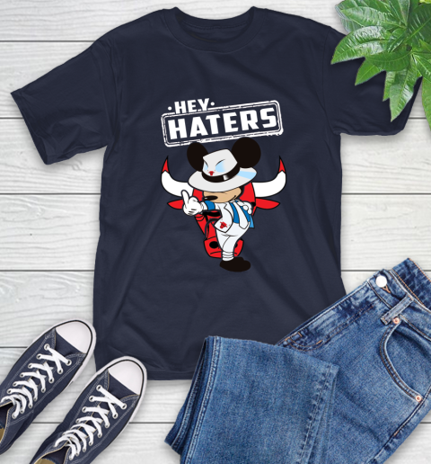 NBA Hey Haters Mickey Basketball Sports Chicago Bulls T-Shirt 3