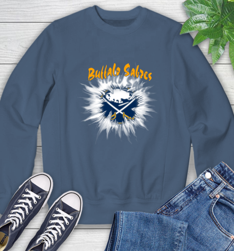 Buffalo Sabres NHL Hockey Adoring Fan Rip Sports Sweatshirt 8