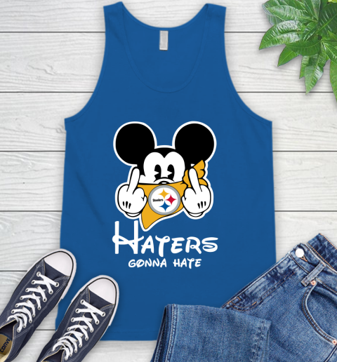 NFL Pittsburgh Steelers Haters Gonna Hate Mickey Mouse Disney Football T Shirt_000 Tank Top 4