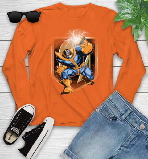 Vegas Golden Knights NHL Hockey Thanos Avengers Infinity War Marvel Youth Long Sleeve 3
