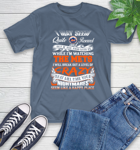 New York Mets MLB Baseball Don't Mess With Me While I'm Watching My Team T-Shirt 8