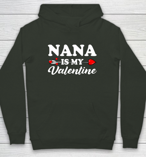 Funny Nana Is My Valentine Matching Family Heart Couples Hoodie 8